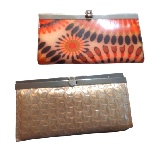 Stylish Multicolor Clutch Set Boho, And Geometric Gold Clutch - Picture 1 of 9